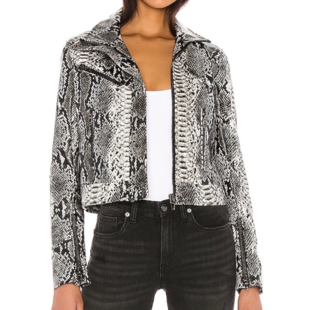 NWT BlankNYC Anaconda Snake Print Jacket